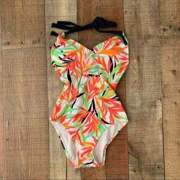 aerie Other - American eagle aerie one piece neon floral padded swimsuit - XS